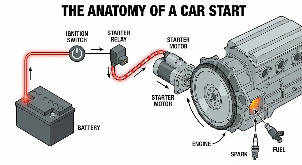 car start process diagram