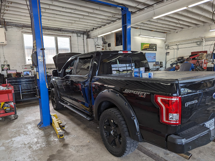 Ford F-150 in the shop