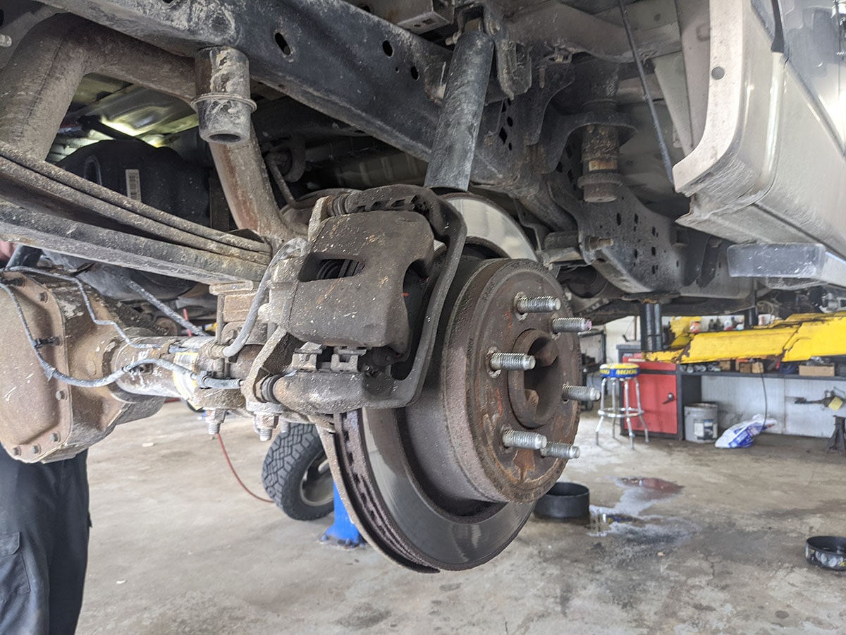 brake disc and undercarriage