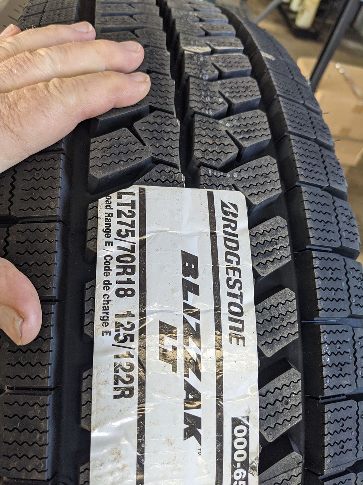 bridgestone blizzak winter tire