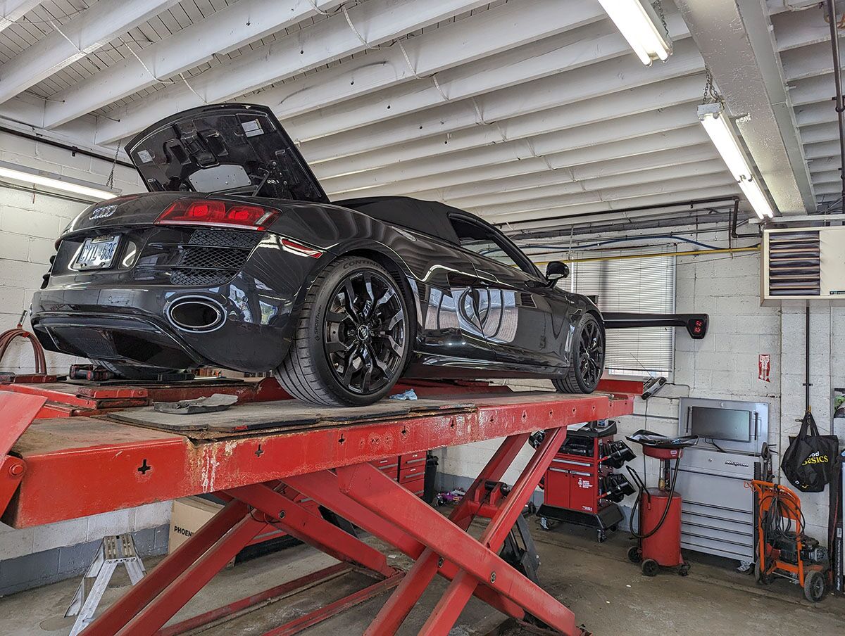 Audi receiving inspection at Auto Station