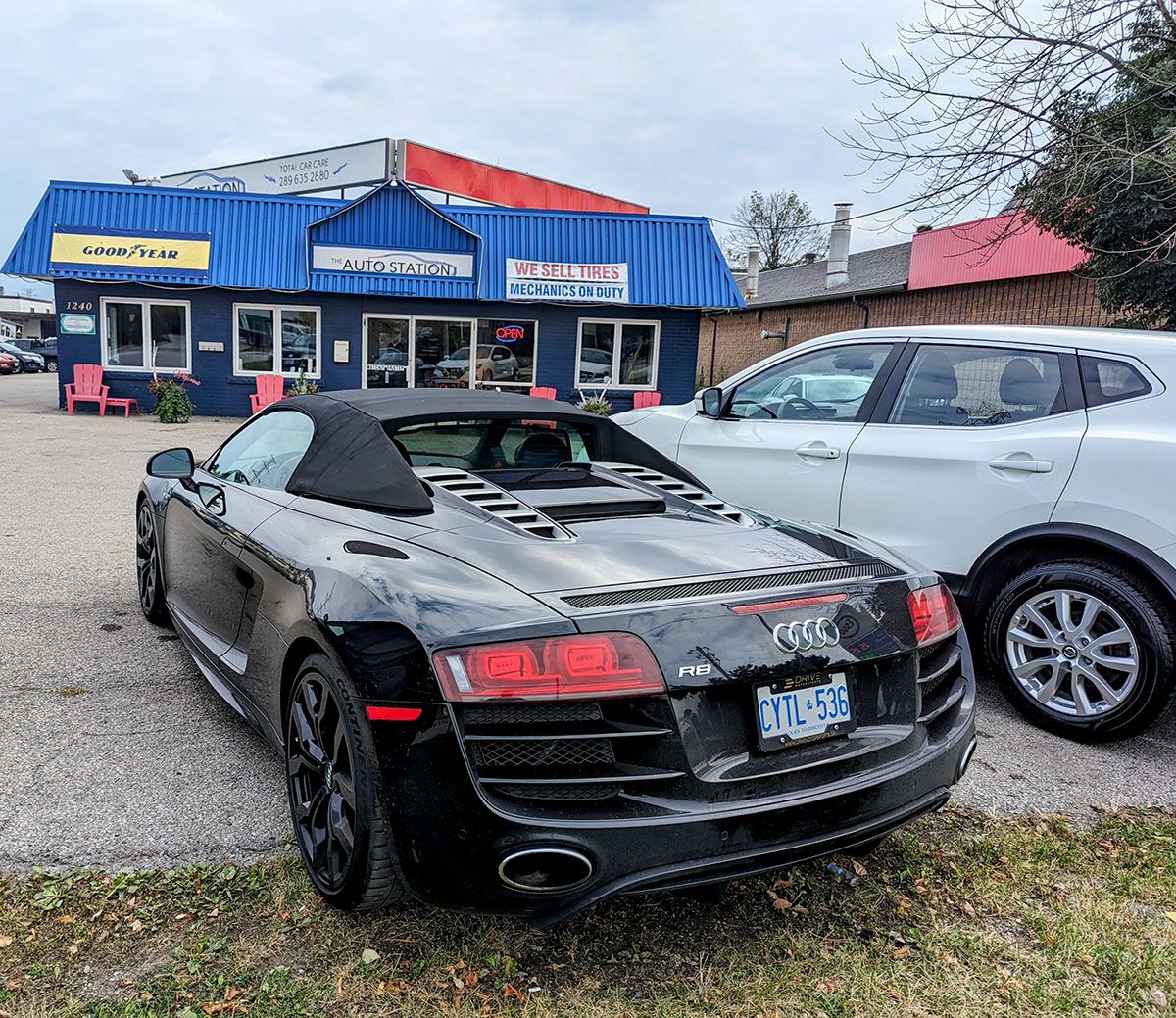 Audi parked at the Auto Station